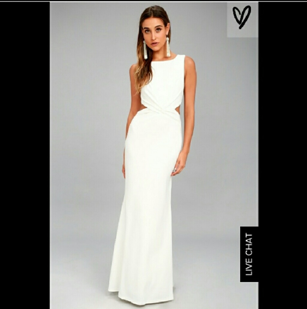 Lulu's white gown